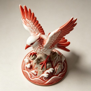 Statue en résine personnalisée BZY de l'<span class=keywords><strong>oiseau</strong></span> mythique Jingwei, sculpture de la légende chinoise ancienne, décoration intérieure, cadeau, vente en gros B2B, usine - Product Image 2