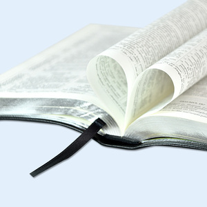Bible chrétienne anglaise grand format <span class=keywords><strong>en</strong></span> similicuir avec impression <span class=keywords><strong>couleur</strong></span> sur papier et logo <span class=keywords><strong>en</strong></span> relief - Product Image 4