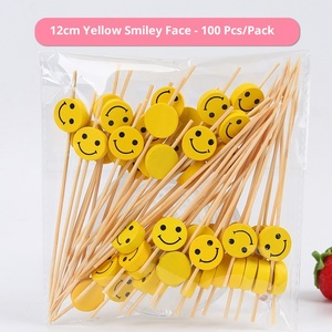 Pics à Cocktail Jetables en Bambou 12cm pour Cocktail et Plats Froids Décor d'Assiette de Fruits Livraison Gratuite - Product Image 2