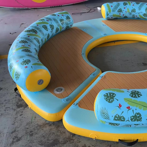 Vente directe usine : Plateforme et île flottantes gonflables en matériau Drop Stitch, capacité maximale 100-500 kg, pour usage en lac et piscine - Product Image 4