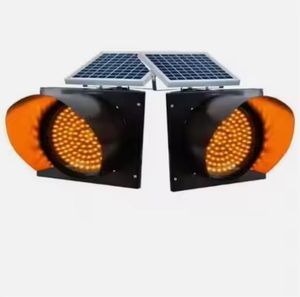 Feux de signalisation clignotants à LED solaires, haute visibilité, pour travaux routiers et zones dangereuses - Product Image 3