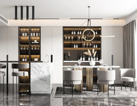 Armoire de rangement pour vin rouge, étagères à vin, présentoir commercial multi-niveaux mural, armoire à vin de cave personnalisée