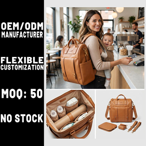 メーカー高級高品質機能性大型ママバッグセットおむつマタニティベビーバックパック妊娠中のママ向け - Product Image 1