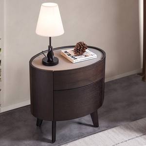 Fashion Italian Oval <strong>Bedside</strong> Nightstand Deluxe <strong>Tiny</strong> Bedroom <strong>Bedside</strong> Chest Nordic Modern Night <strong>Table</strong> Furniture - Product Image 1