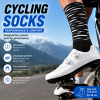 Chaussettes de cyclisme en silicone tricolores Team Edition Aero Socks