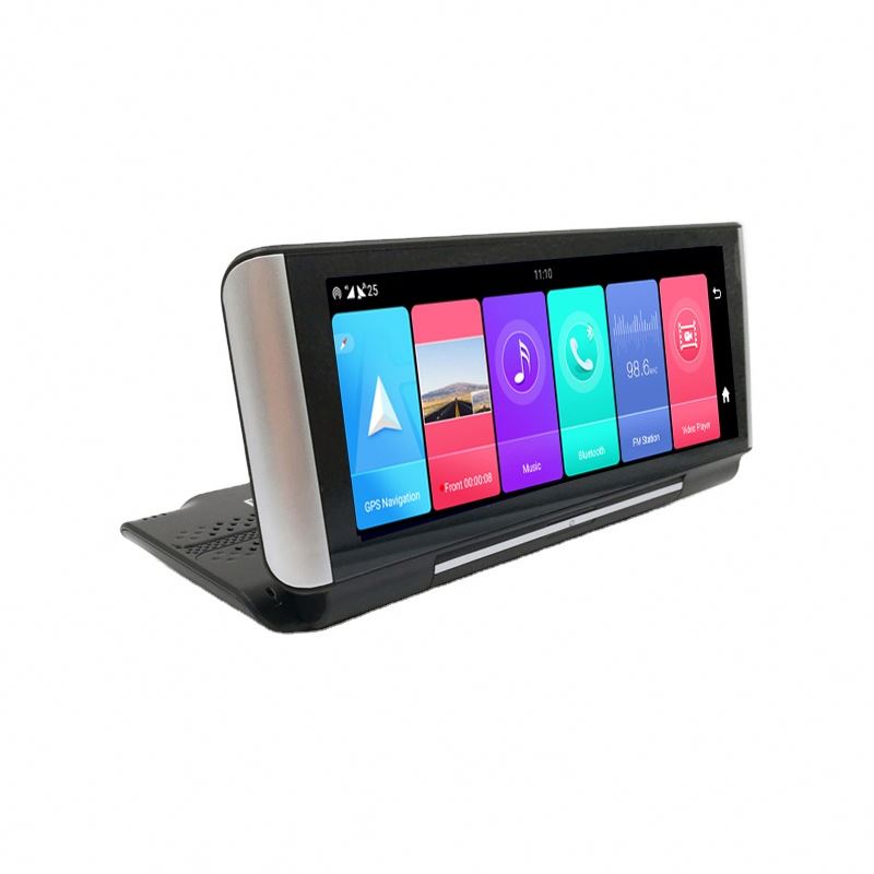 2G+32G Android 8.1 8'' Car RearView Mirror Stream Media Dual Lens 1080P Camera ADAS DVR Dash Cam 4G Wifi GPS Navigator Dashcam