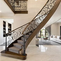 Balustrade en verre et acier inoxydable de style européen, design moderne pour escalier et garde-corps de villa