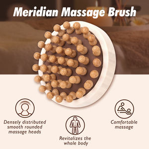 Recién llegados, depurador de baño de madera, herramienta de masaje corporal para exfoliación corporal, relajación - Product Image 6