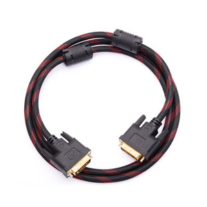 สายเคเบิล DVI DVI-DVI 1.5M สายถักเคลือบทองแบบมีชีลด์ ชาย-ชาย สำหรับจอภาพ รองรับวิดีโอ 1080P - Product Image 4