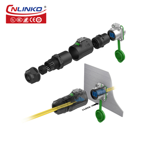 Conector de panel de conexión de fibra óptica <span class=keywords><strong>LC</strong></span> macho hembra impermeable CNLINKO M24 - Product Image 5