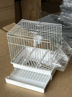 Cage à oiseaux en fil métallique solide haute visibilité pour vitrine de magasin d'animaux, avec design ventilé et construction résistante à la rouille