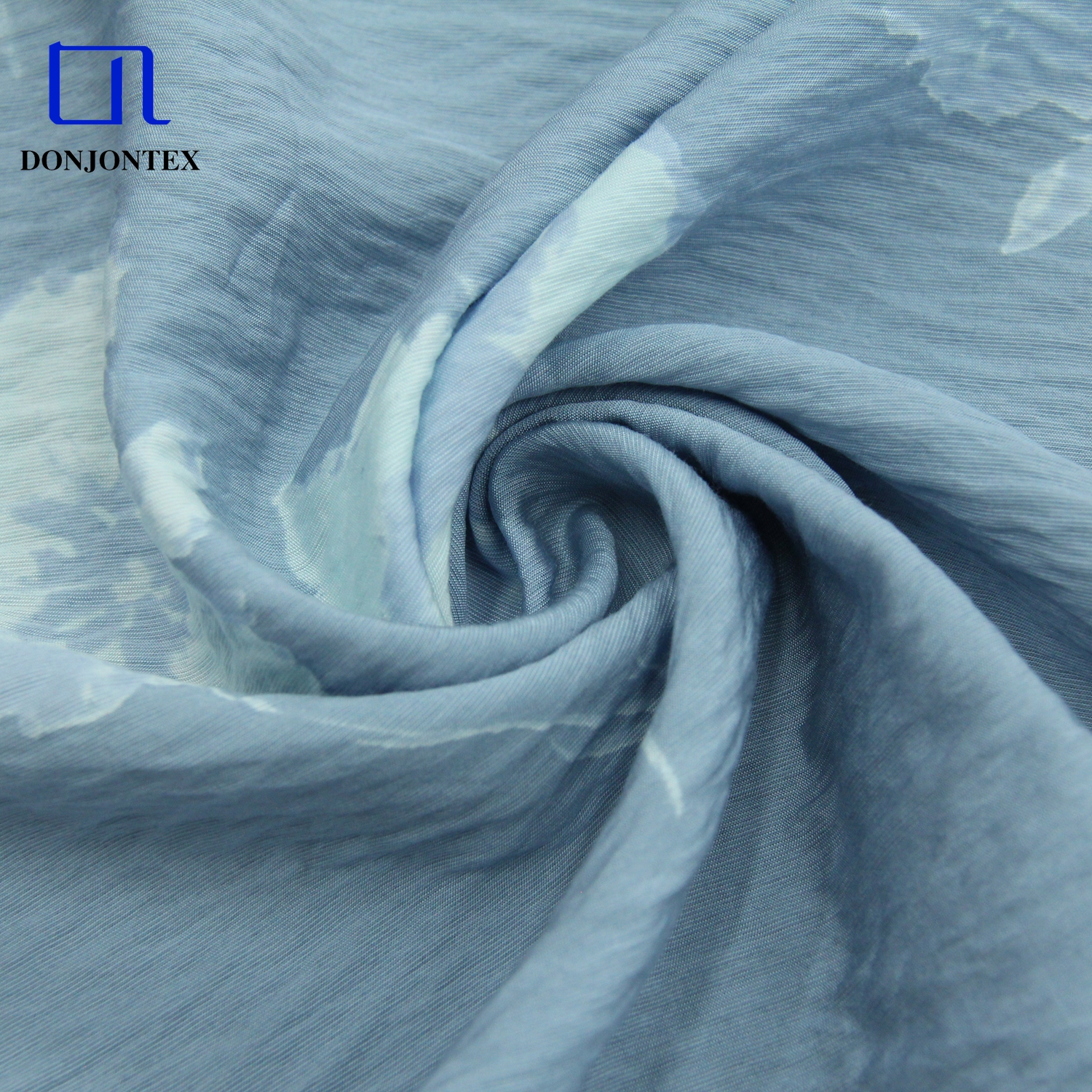 Hot Sale Alternating Thick-thin Yarn Weave Monofilament Fabric 82%Rayon 18%Nylon Fabric with Tie-dye