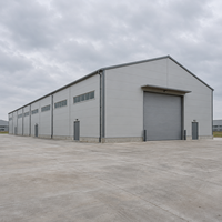 Atelier à structure en acier à travée libre, conforme AISC, entrepôt métallique résistant aux intempéries, bâtiment industriel de stockage