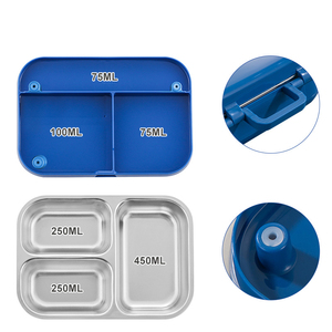 Insulated Stainless Steel Bento <b>Box</b> 1450ml 304 Stainless Steel 2-Layer Leakproof <b>Lunch</b> <b>Box</b> with Custom Logo for Adults Kids - Product Image 4