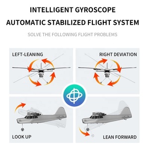 AiJH 2.4g Planeur télécommandé Avion <span class=keywords><strong>Jet</strong></span> Model Hand Throwing EPP Foam 2.5 Channel LED Light Rc Plane - Product Image 3