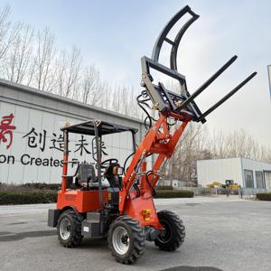 400 किलोग्राम रेटेड लोड मिनी व्हील लोडर EV-04 1360 मिमी टिपिंग ऊंचाई 600 मिमी अनलोडिंग दूरी कुशल - Product Image 1