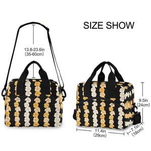 Sac isotherme pour le déjeuner, sac à lunch portable en aluminium réutilisable pour adultes, design personnalisé Hawaii Puakenikeni Lei - Product Image 3