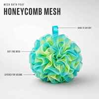 Éponge de bain en maille pour la douche, Loofah doux exfoliant pour hôtel et maison, Éponge de bain Loofah, Gommage corporel, Logo personnalisé OEM ODM