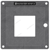 Kits de gabarits de rebillage IC pour GPU RX6700XT 215-127000006 215-127000036 215-127000116 0,25 mm, à chaleur directe