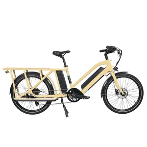 GreenPedel OEM/ODM cargo ebike 250w 500w electric bicycle with children's seat for family