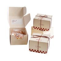 Meilleure vente Nouveau style de boîte d'emballage pour chocolat blanc Boîtes d'emballage personnalisées pour gâteau, noix, beignets, sushi, pâtisserie, boulangerie, brownie pour biscuits