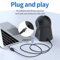 Escáner de código de barras de escritorio Xincode, lector de código QR, escáner 2D, escáner de código de barras Usb para tienda, ordenador, caja registradora