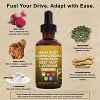 Complément alimentaire à base de plantes très vendu, extrait de maca, gouttes liquides de racine de maca pour la gestion de l'énergie des adultes, 60 ml