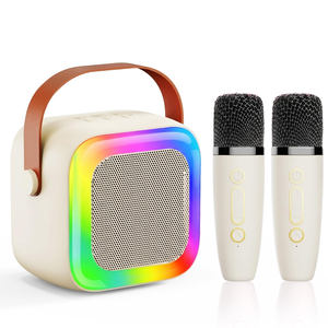 เครื่องคาราโอเกะพกพาพร้อมไฟ RGB และซับวูฟเฟอร์ รองรับหลายโหมดการเชื่อมต่อ ไมโครโฟนในตัว - Product Image 1