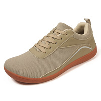 Baskets de rue décontractées unisexes avec bout rond design personnalisé LOGO chaussures de marche pieds nus maille légère