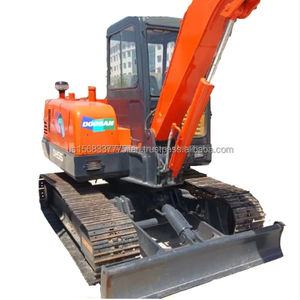 รถขุดดูซาน DH55 ของแท้จากเกาหลี น้ำหนัก 5.5 ตัน รถขุดตีนตะขาบสำหรับงานก่อสร้าง ราคาโรงงาน ชั่วโมงการทำงานต่ำ สินค้ามือสอง - Product Image 1