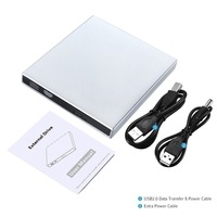 USB 2.0 External ODD&HDD Optical Drive CD-RW DVD Recorder for Laptop and Desktop Computers