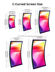 Fabricant d'écrans tactiles HUSHIDA, écran tactile LCD 32, 43, 49 pouces, type C, écran tactile incurvé pour PC avec <span class=keywords><strong>Android</strong></span>/Windows - Product Image 5