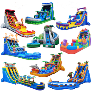 <span class=keywords><strong>Toboggan</strong></span> gonflable d'extérieur en PVC de 18oz pour enfants d'arrière-cour, <span class=keywords><strong>piscine</strong></span> détachable, toboggans commerciaux gonflables - Product Image 1