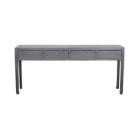 Reproduction d'antiquité chinoise rustique Vintage vente en gros meilleure vente en bois massif Table Console à 4 tiroirs meubles de salon