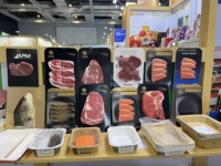 Emballage sous vide personnalisé imprimé, écologique, en carton, film EVOH haute barrière pour la viande de saumon fraîche