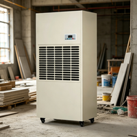 Déshumidificateur industriel professionnel sur pied 168L/J, Système de contrôle d'humidité pour entrepôts commerciaux, Sécheur d'air Master