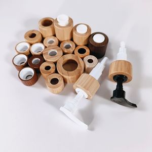 Bamboo Pump Head 18 24 Tooth Diameter Manual <b>Spray</b> Dropper For Cosmetic Bottles - Product Image 2