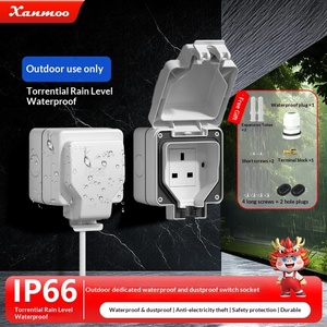 <span class=keywords><strong>Prise</strong></span> de courant industrielle et domestique étanche aux intempéries 13A, norme britannique, boîtier de <span class=keywords><strong>prise</strong></span> étanche IP66 pour extérieur - Product Image 3