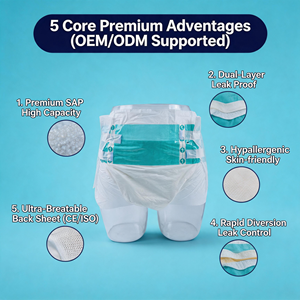 Fabricant de couches pour adultes ABDL, vente en gros, couches pour adultes jetables ultra-épaisses de grande <span class=keywords><strong>taille</strong></span>, sur mesure, pour hôpitaux - Product Image 2