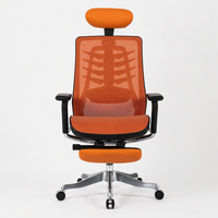 Chaise de bureau exécutive VANBOW de haute qualité, pivotante, avec dossier haut en maille, réglable en hauteur