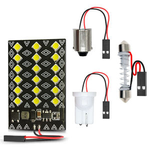 Lampes intérieures 48smd 3014 SMD, lampe de lecture, style automobile, DC 12V, adaptateur T10 Ba9s, super lumineuses - Product Image 1