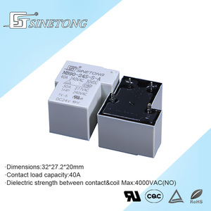 SINETONG Miniature NB90-24S 12V 24V 4 broches SPST 40A relais de montage d'alimentation interrupteur à usage général de protection scellé pour PCB 1A Contact - Product Image 3