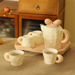 Ensembles à thé en céramique pratiques haut de gamme cadeaux de mariage et de pendaison de crémaillère pour les meilleurs amis et les nouveaux mariés décorations d'ameublement - Product Image 4
