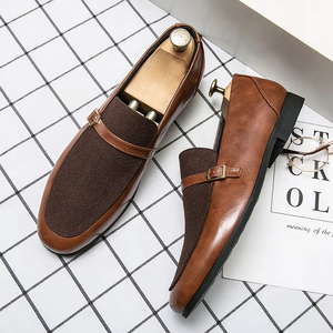 High-end Italian Style Men's Genuine Leather <b>Waterproof</b> Evergreen Anti-<b>Slip</b> <b>Slip</b>-<b>On</b> Oxford Handmade Embossed Logo Wedding <b>Shoes</b> - Product Image 6