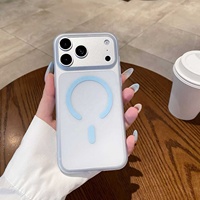 Étui magnétique pour téléphone Apple iPhone Series, coque antichoc en PC avec anneau magnétique, couleur personnalisée