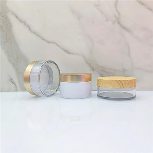 <span class=keywords><strong>Pot</strong></span> en plastique PET de luxe personnalisé 50ml 100ml 200g 250g 300g pour crème <span class=keywords><strong>visage</strong></span>, contenant à crème pour les yeux à paroi épaisse, pots en plastique pour gommage corporel - Product Image 6