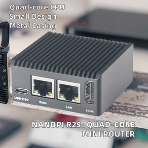 Bestar nanopi r2s ban phát triển RK3328 Quad-core Cortex-A53 <span class=keywords><strong>openwrt</strong></span> Hệ thống Mini <span class=keywords><strong>Router</strong></span> NAS với vỏ kim loại Rockchip - Product Image 2