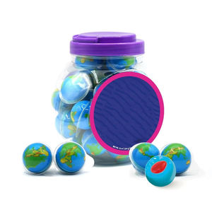 Bocaux cylindriques en HDPE et PCTG pour bonbons gélifiés aux fruits, capacité 500 ml, avec couvercle en aluminium - Product Image 5