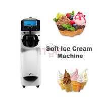 Machine à crème glacée pour café, machine à crème glacée molle commerciale, machine à faire de la crème glacée molle 220v, petite mini-machine à crème glacée molle pour la maison
