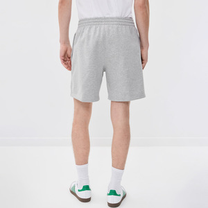 Shorts Bermuda décontractés pour hommes, gris uni, 100 % coton, taille mi-haute, tricotés, avec cordon de serrage, séchage rapide, respirants, pour l'été - Product Image 4